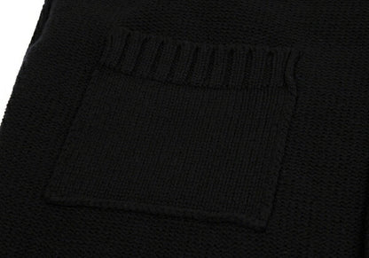 LIMI feu 15AW 2-Way Sleeve Knit Coat Black Size S