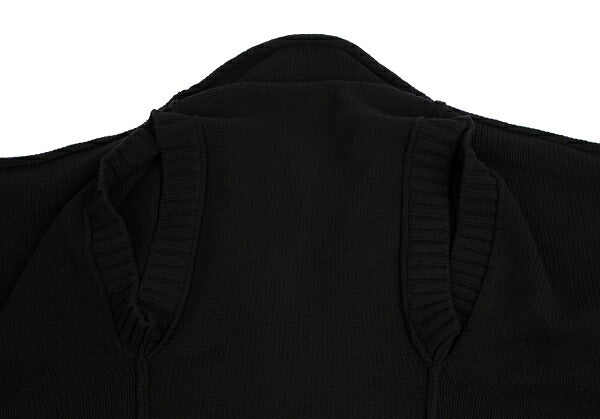 LIMI feu 15AW 2-Way Sleeve Knit Coat Black Size S