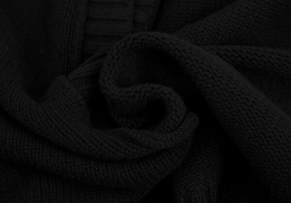LIMI feu 15AW 2-Way Sleeve Knit Coat Black Size S