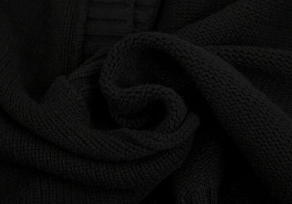 LIMI feu 15AW 2-Way Sleeve Knit Coat Black Size S