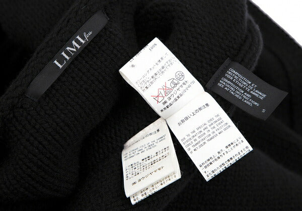 LIMI feu 15AW 2-Way Sleeve Knit Coat Black Size S