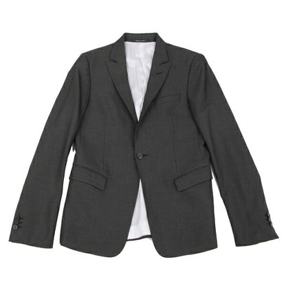 EMPORIO ARMANI SUPREME Textured 1-Button Jacket Gray Size 44