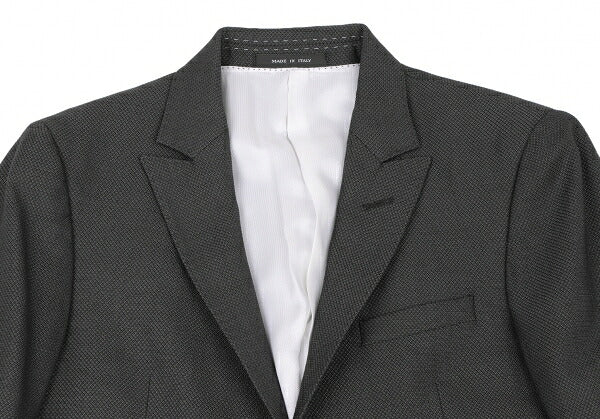 EMPORIO ARMANI SUPREME Textured 1-Button Jacket Gray Size 44
