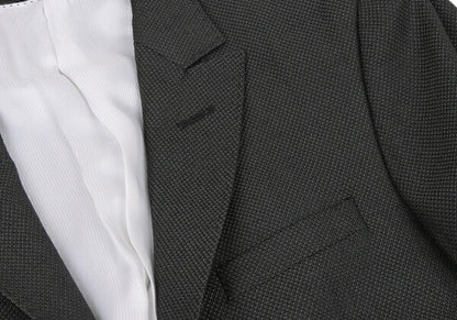 EMPORIO ARMANI SUPREME Textured 1-Button Jacket Gray Size 44