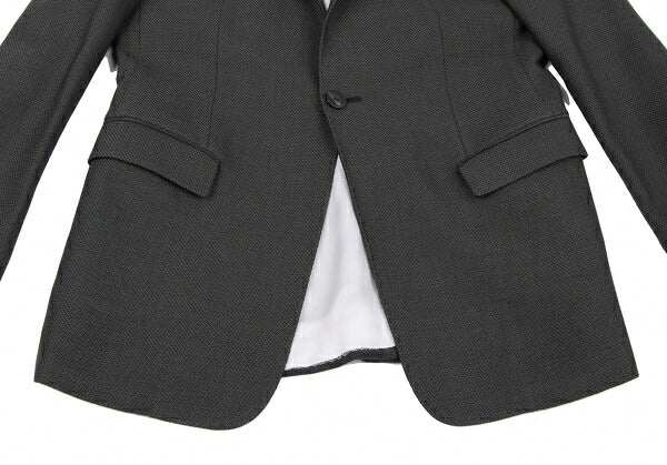 EMPORIO ARMANI SUPREME Textured 1-Button Jacket Gray Size 44