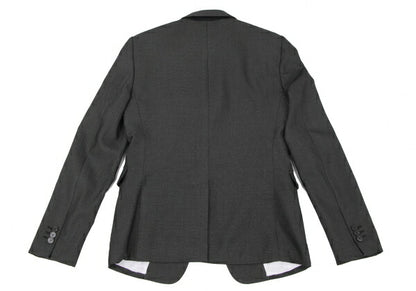EMPORIO ARMANI SUPREME Textured 1-Button Jacket Gray Size 44