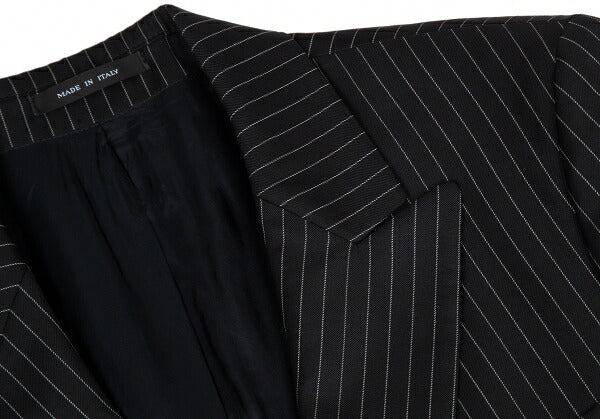 EMPORIO ARMANI JUDE LINE Black Chalk Wool Jacket Size 50