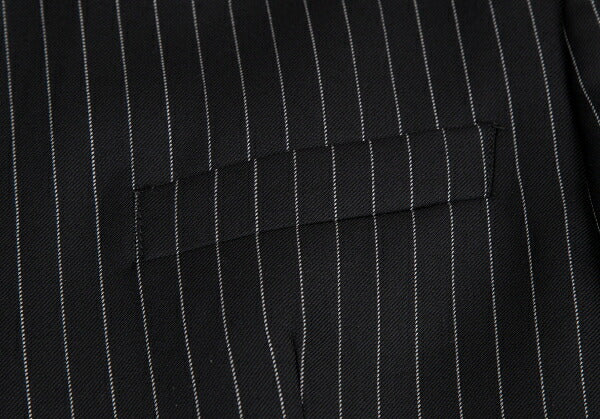 EMPORIO ARMANI JUDE LINE Black Chalk Wool Jacket Size 50