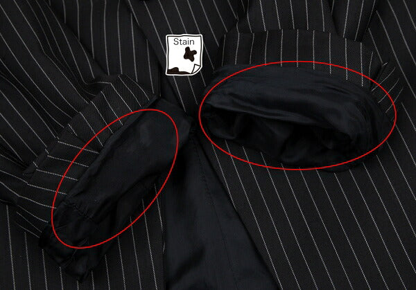 EMPORIO ARMANI JUDE LINE Black Chalk Wool Jacket Size 50