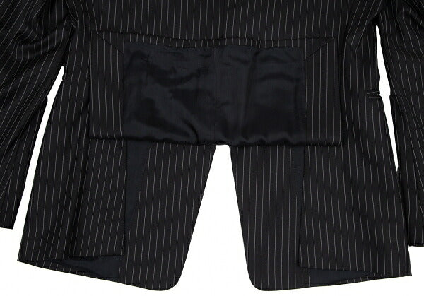 EMPORIO ARMANI JUDE LINE Black Chalk Wool Jacket Size 50