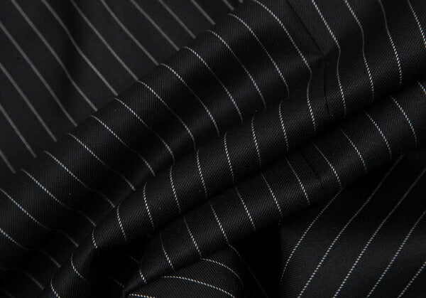 EMPORIO ARMANI JUDE LINE Black Chalk Wool Jacket Size 50