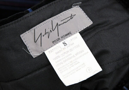 Yohji Yamamoto PH 93AW Velour Multi Pants Black Size S