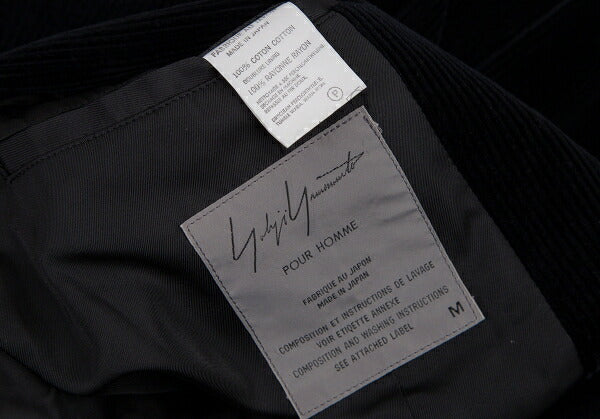 Yohji Yamamoto POUR HOMME 93AW Corduroy Jacket Black Size M