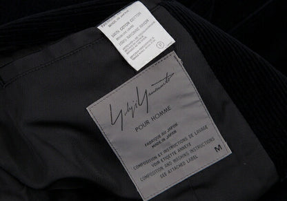 Yohji Yamamoto POUR HOMME 93AW Corduroy Jacket Black Size M