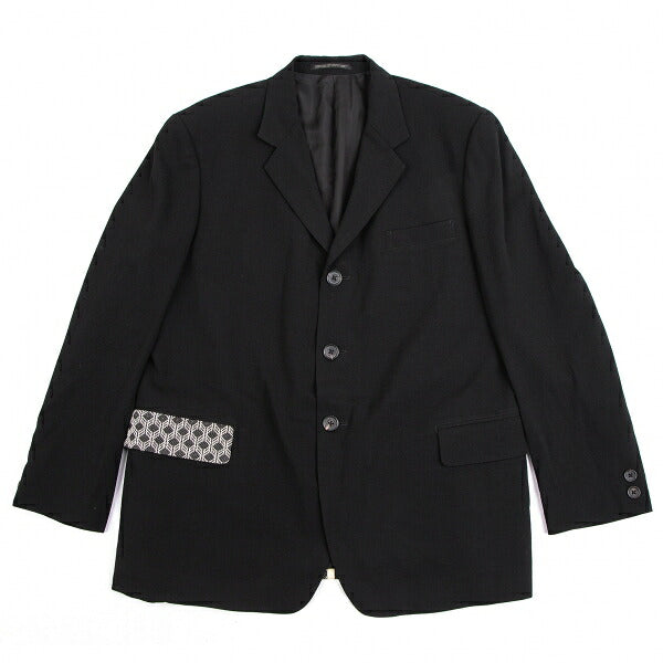 Yohji Yamamoto POUR HOMME Japanese Jacket Black Size S