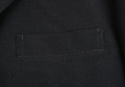 Yohji Yamamoto POUR HOMME Japanese Jacket Black Size S