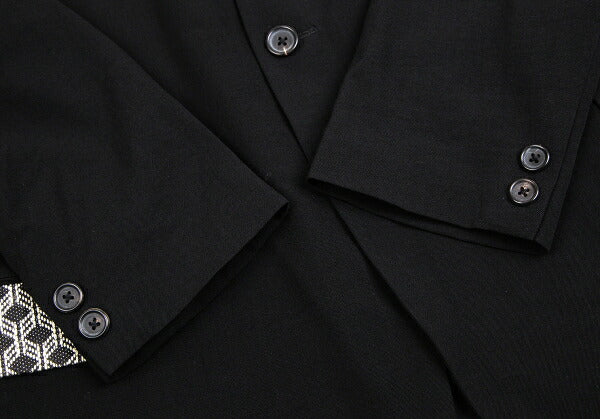 Yohji Yamamoto POUR HOMME Japanese Jacket Black Size S