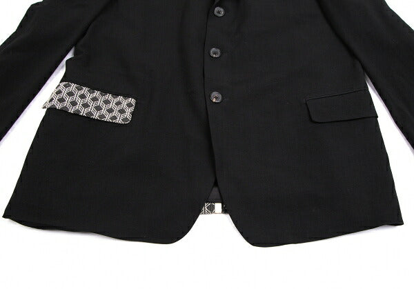 Yohji Yamamoto POUR HOMME Japanese Jacket Black Size S