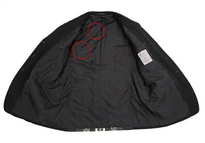 Yohji Yamamoto POUR HOMME Japanese Jacket Black Size S