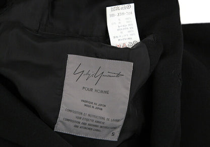Yohji Yamamoto POUR HOMME Japanese Jacket Black Size S
