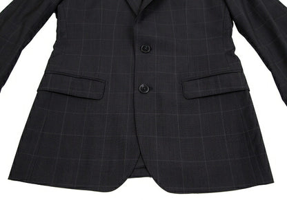 DOLCE&GABBANA SICILIA Charcoal Check Jacket Size 44