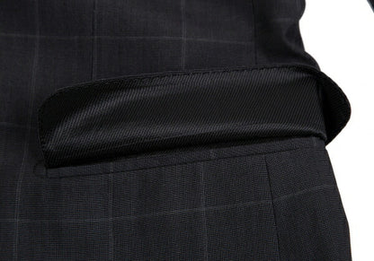 DOLCE&GABBANA SICILIA Charcoal Check Jacket Size 44