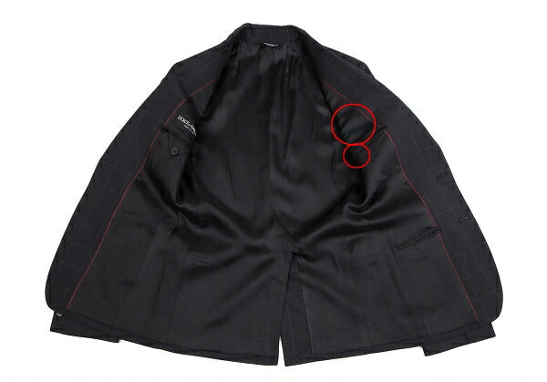 DOLCE&GABBANA SICILIA Charcoal Check Jacket Size 44