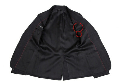 DOLCE&GABBANA SICILIA Charcoal Check Jacket Size 44