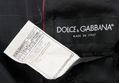 DOLCE&GABBANA SICILIA Charcoal Check Jacket Size 44