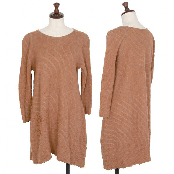 JURGEN LEHL Wool Cotton Wave Pattern Tunic Dress Size M
