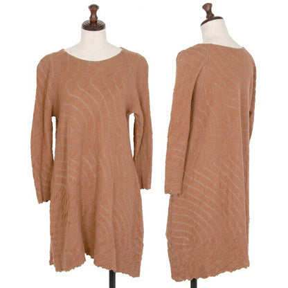 JURGEN LEHL Wool Cotton Wave Pattern Tunic Dress Size M