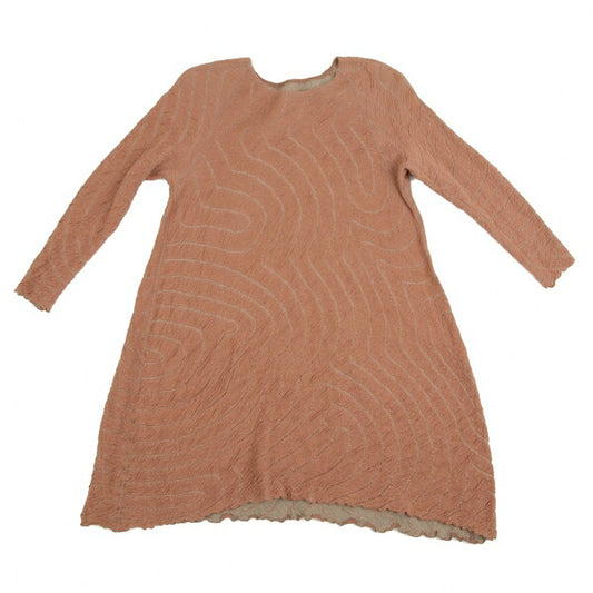 JURGEN LEHL Wool Cotton Wave Pattern Tunic Dress Size M