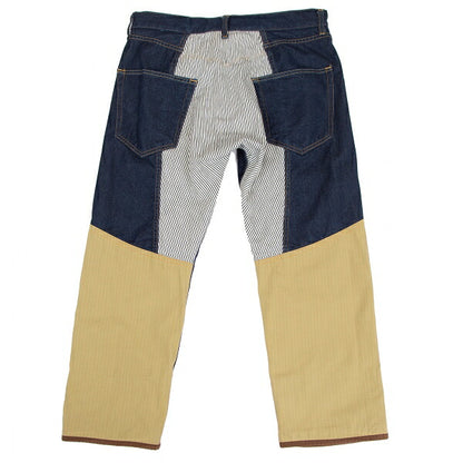 JUNYA WATANABE MAN 18AW Hickory Paneled Denim Indigo Size XS