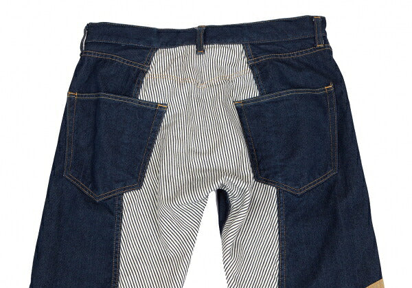 JUNYA WATANABE MAN 18AW Hickory Paneled Denim Indigo Size XS
