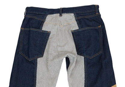 JUNYA WATANABE MAN 18AW Hickory Paneled Denim Indigo Size XS