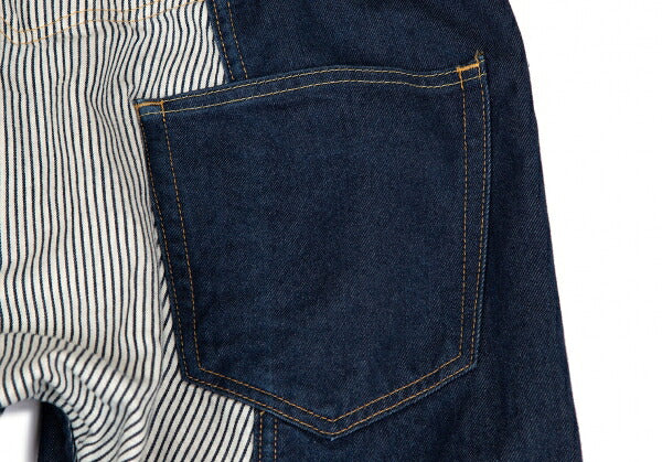 JUNYA WATANABE MAN 18AW Hickory Paneled Denim Indigo Size XS
