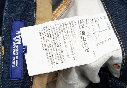 JUNYA WATANABE MAN 18AW Hickory Paneled Denim Indigo Size XS