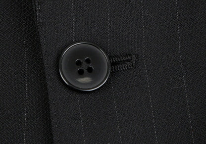 DOLCE&GABBANA MARTINI Wool Pinstripe Jacket Black Size 44
