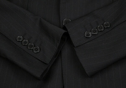 DOLCE&GABBANA MARTINI Wool Pinstripe Jacket Black Size 44