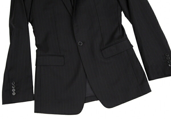 DOLCE&GABBANA MARTINI Wool Pinstripe Jacket Black Size 44