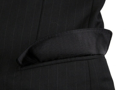 DOLCE&GABBANA MARTINI Wool Pinstripe Jacket Black Size 44