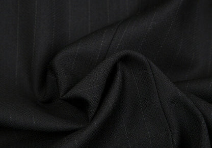 DOLCE&GABBANA MARTINI Wool Pinstripe Jacket Black Size 44