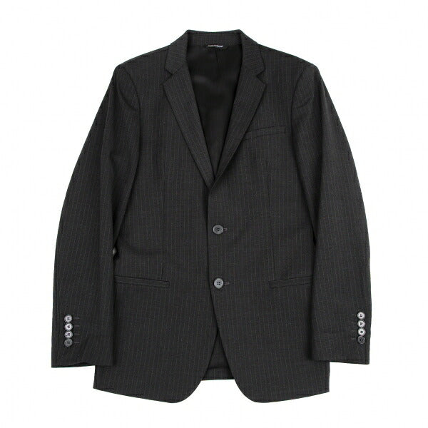 DOLCE&GABBANA Pinstripe Narrow Lapel Jacket Charcoal Size 44