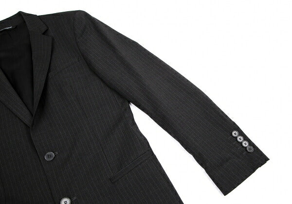 DOLCE&GABBANA Pinstripe Narrow Lapel Jacket Charcoal Size 44