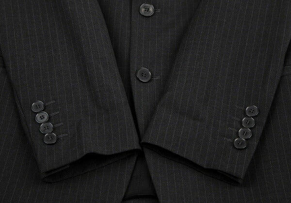 DOLCE&GABBANA Pinstripe Narrow Lapel Jacket Charcoal Size 44