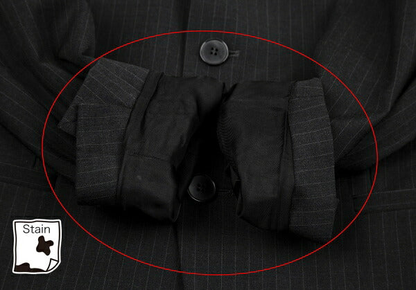 DOLCE&GABBANA Pinstripe Narrow Lapel Jacket Charcoal Size 44