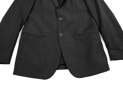 DOLCE&GABBANA Pinstripe Narrow Lapel Jacket Charcoal Size 44