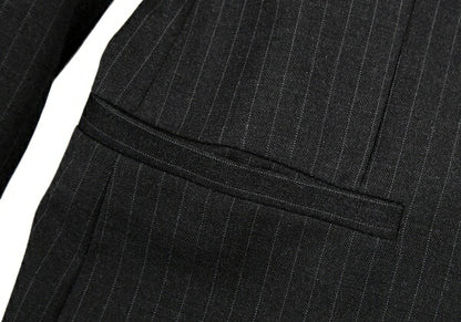 DOLCE&GABBANA Pinstripe Narrow Lapel Jacket Charcoal Size 44
