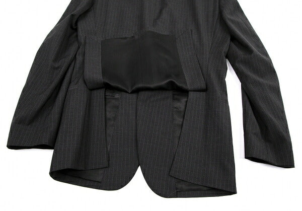 DOLCE&GABBANA Pinstripe Narrow Lapel Jacket Charcoal Size 44