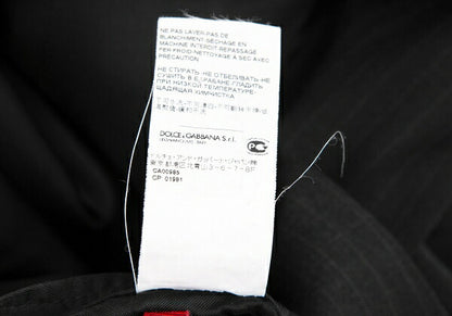 DOLCE&GABBANA Pinstripe Narrow Lapel Jacket Charcoal Size 44